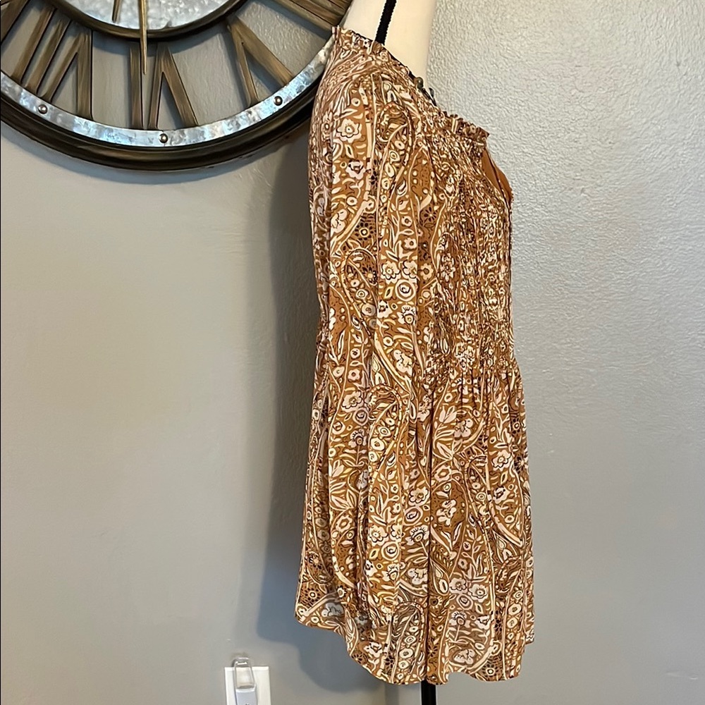 MELLODAY Bohemian Paisley Print Blouse. - Picture 4 of 5